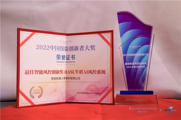 “HASL牛盾”AI风控系统荣获“最佳智能风控创新奖”